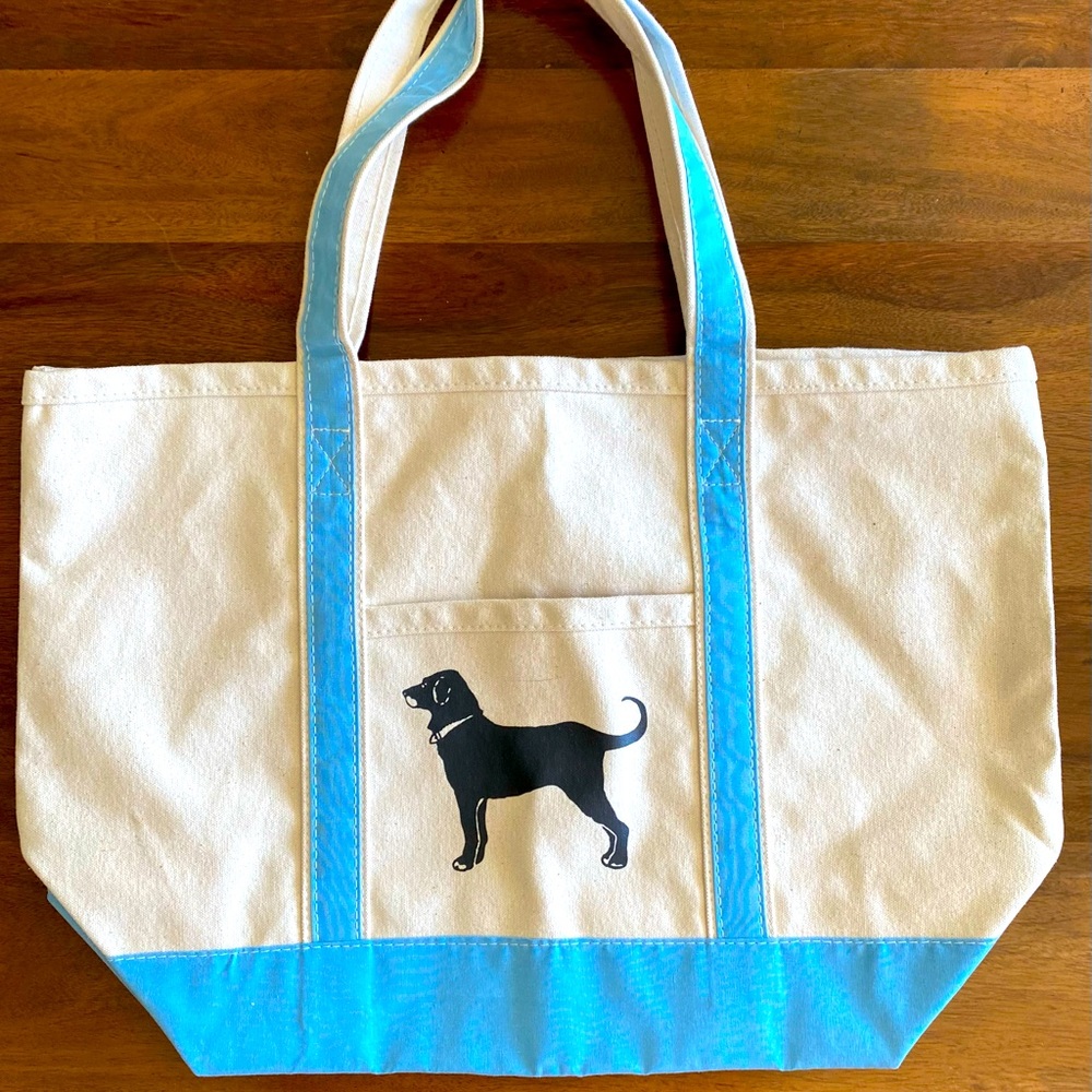THE BLACK DOG Classic Canvas Tote BRAND NEW/NEVER USED
